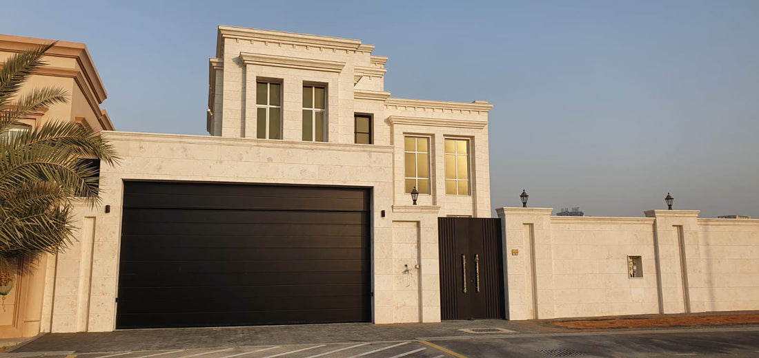 European-quality sectional overhead door in UAE using Italpannelli insulated panels