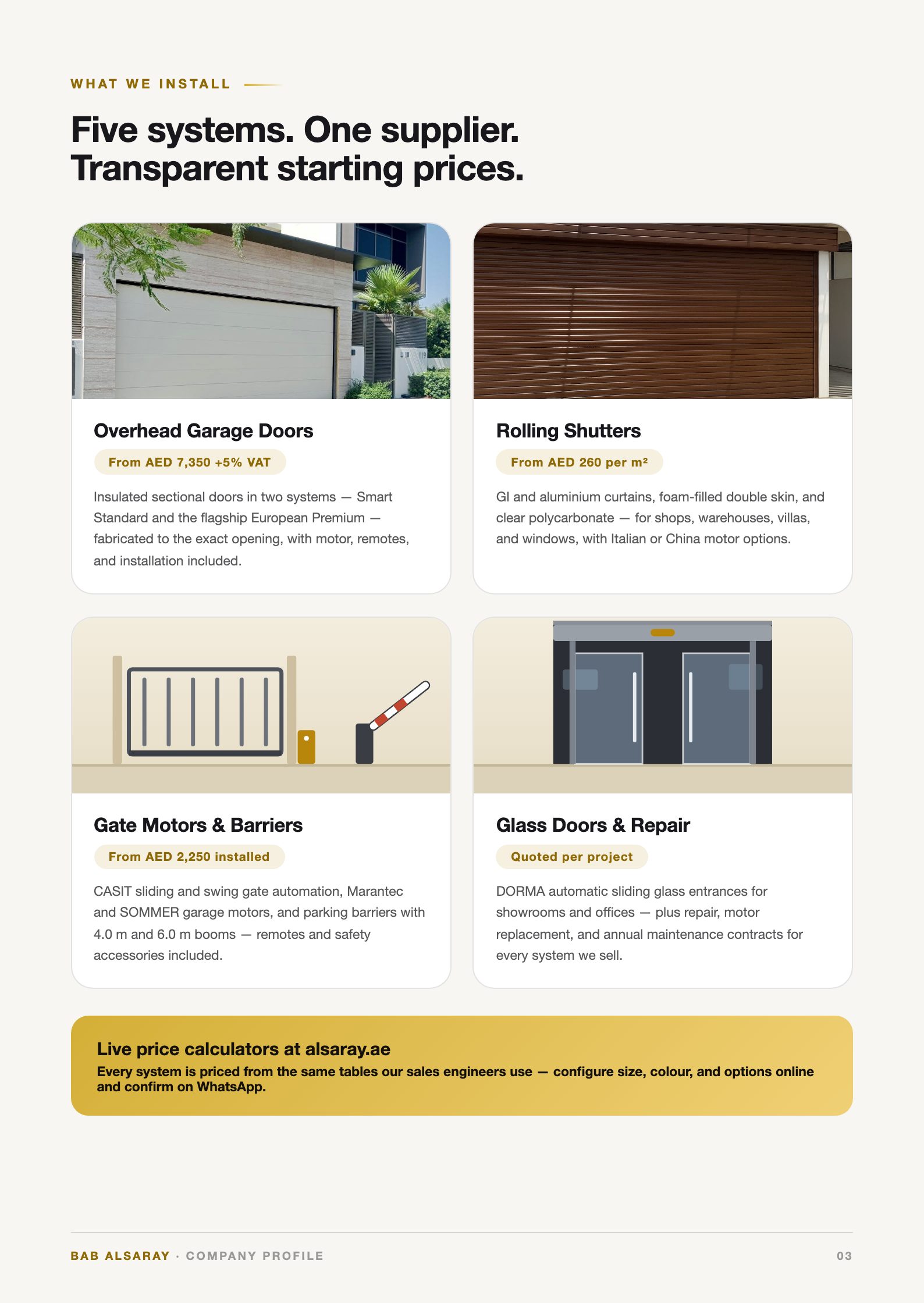 What we install