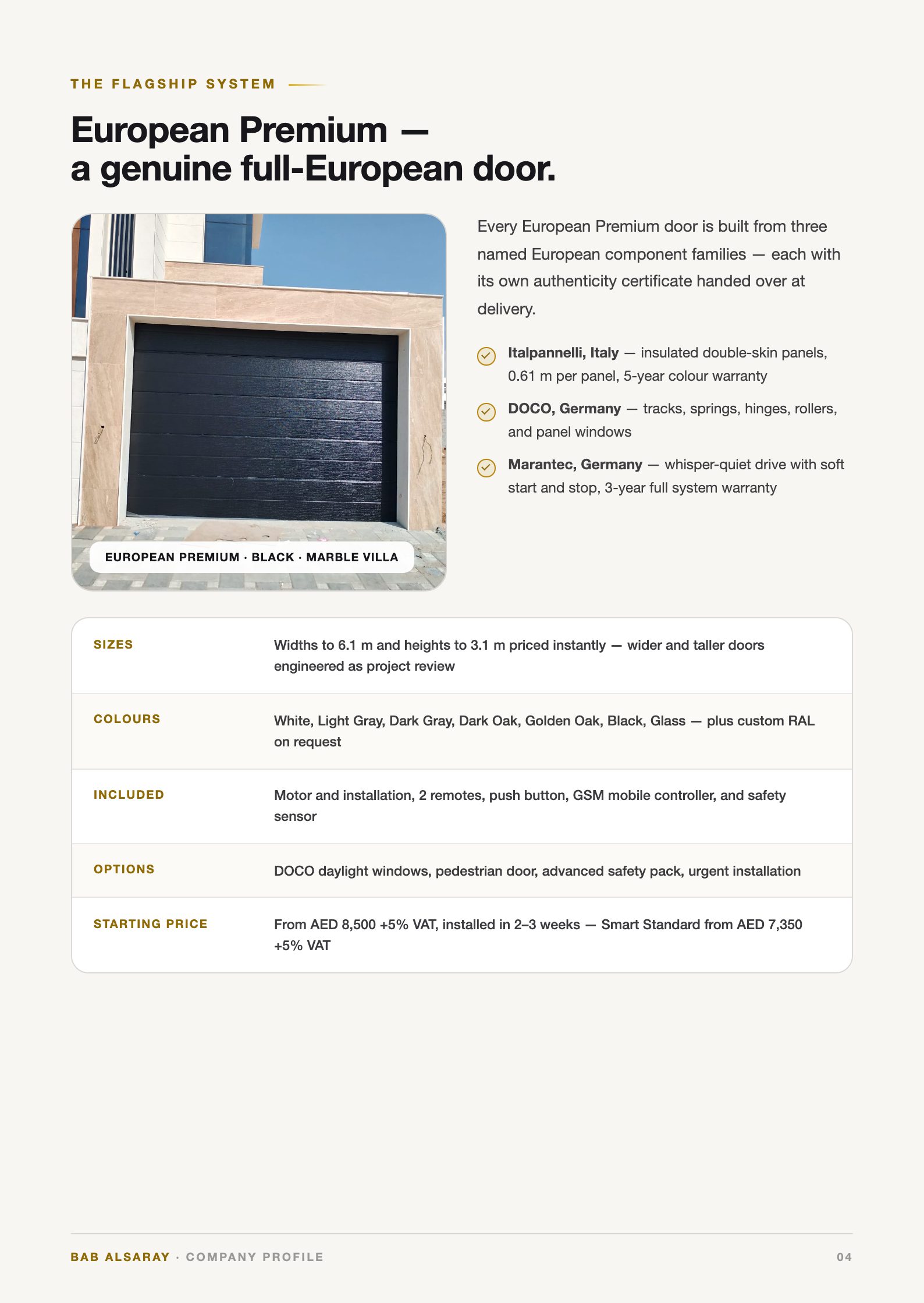 The flagship system