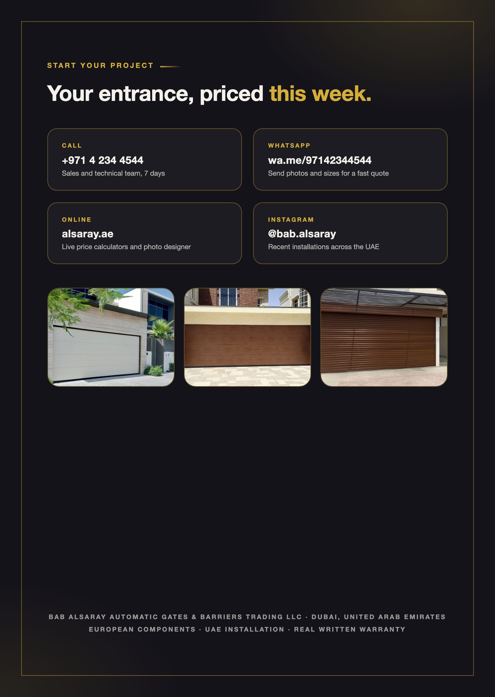 Start your project